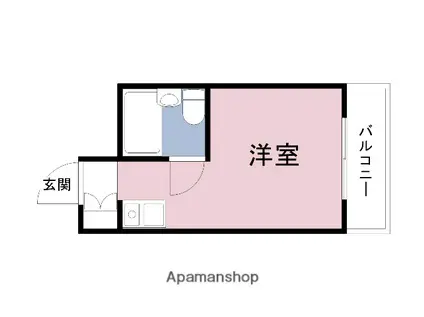 ロイヤル大今里(ワンルーム/2階)の間取り写真