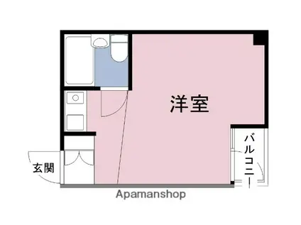 ロイヤル大今里(ワンルーム/4階)の間取り写真