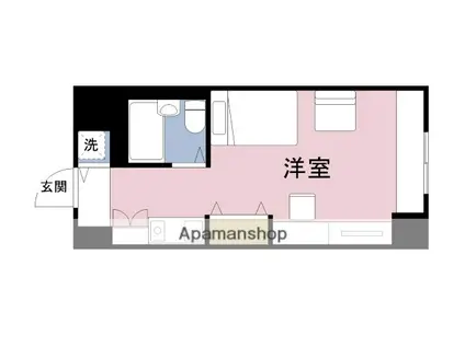 アルファコンフォート大手前(ワンルーム/3階)の間取り写真