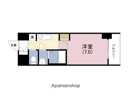 スワンズシティ大阪クレアスト(1K/5階)の間取り写真