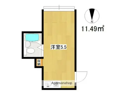 ジオナ野江(ワンルーム/1階)の間取り写真