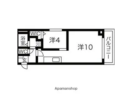 /オズレジデンス桃谷イースト(1LDK/2階)の間取り写真