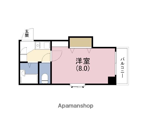 エムロード三番館(1K/4階)の間取り写真