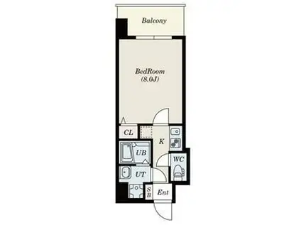 S-RESIDENCE緑橋駅前(1K/6階)の間取り写真