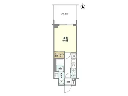 ルフォンプログレ堺筋本町タワーレジデンス(1K/7階)の間取り写真