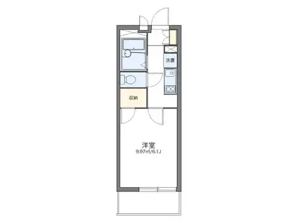 レオパレスデイジーヴィラ(1K/3階)の間取り写真