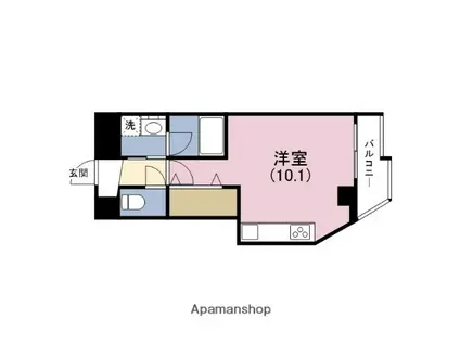 アルグラッド野田阪神(ワンルーム/3階)の間取り写真