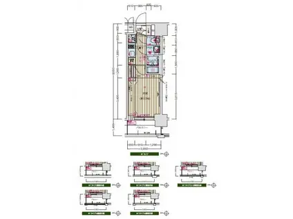 プレサンス水都OKAWA(1K/5階)の間取り写真
