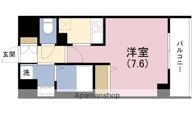 エストーネ野田阪神(1K/3階)の間取り写真