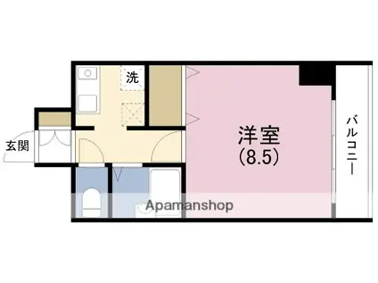 アーバネックス野田(1K/5階)の間取り写真