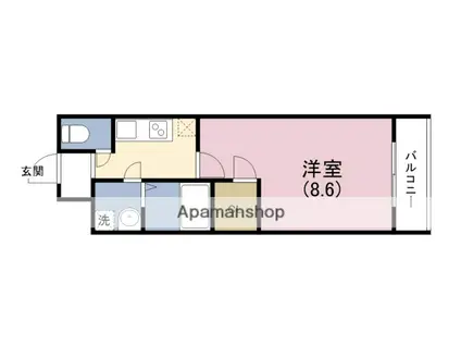 フジパレス福島ノース(1K/3階)の間取り写真