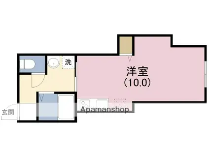 シャルマン西九条(ワンルーム/1階)の間取り写真