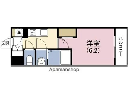 エスリード福島グレイス(1K/7階)の間取り写真