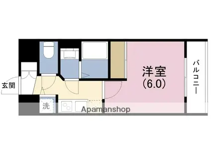 アドバンス西梅田ジェイス(1K/9階)の間取り写真