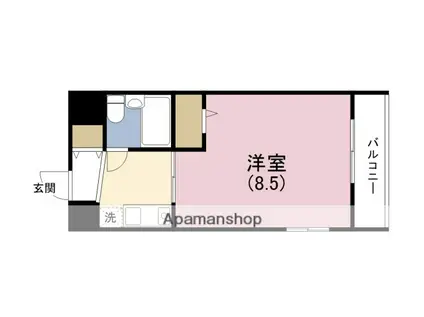 ファーストリバー(1K/5階)の間取り写真