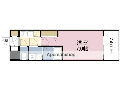 レジュールアッシュ塚本レジデンス(1K/7階)の間取り写真