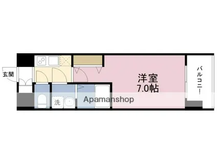 レジュールアッシュ塚本レジデンス(1K/10階)の間取り写真