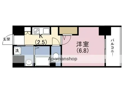 エクスクルーシブレジデンス西九条(1K/8階)の間取り写真