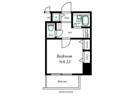 パラシオ塚本Ⅲ(1K/7階)の間取り写真