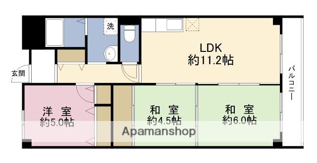 ルモン西九条(3LDK/2階)の間取り写真