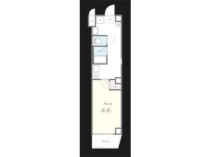 エフエルレジデンス心斎首府(1K/5階)の間取り写真