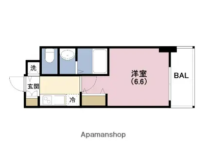S-RESIDENCE福島玉川DEUX(1K/10階)の間取り写真