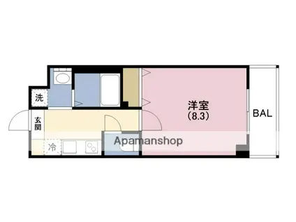 CION NISHIKUJO(1K/5階)の間取り写真