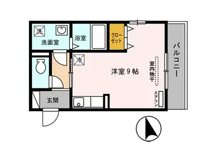 メゾントレビナ(ワンルーム/3階)の間取り写真