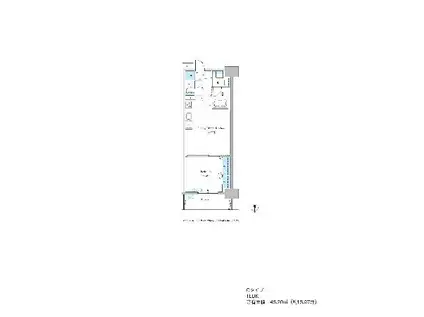グランセジュール大国町(1LDK/12階)の間取り写真