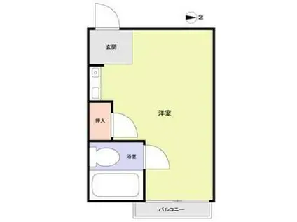 RHYTHM杭瀬(ワンルーム/2階)の間取り写真