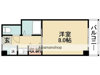 グランボア(1K/2階)の間取り写真