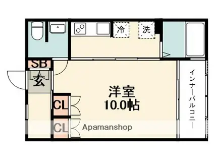 リベルタ(1K/1階)の間取り写真