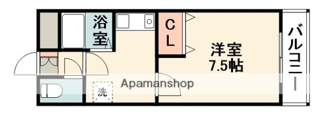 えぴなぁるふぉれすとⅡ(1K/1階)の間取り写真