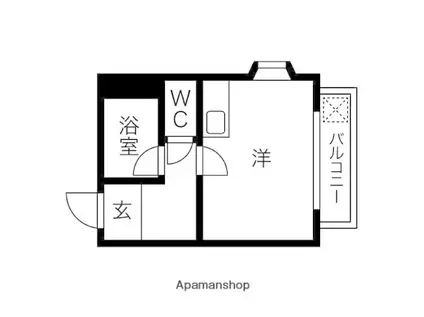 イーズマンション5(ワンルーム/3階)の間取り写真