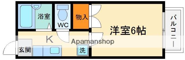 ゴールデンスピカ(1K/2階)の間取り写真