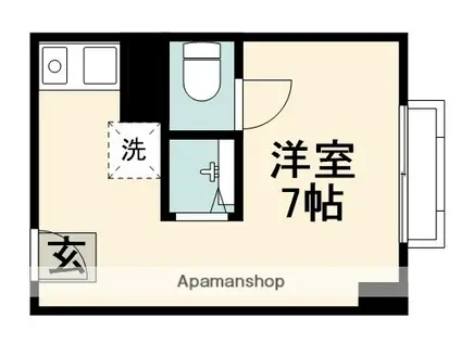 グッドライフ北千里(ワンルーム/3階)の間取り写真