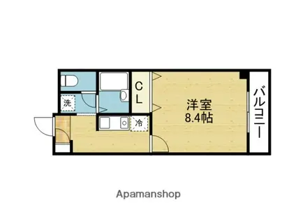 ルミエール巽(1K/2階)の間取り写真