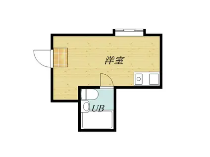 昭和グランドハイツ森之宮(ワンルーム/5階)の間取り写真