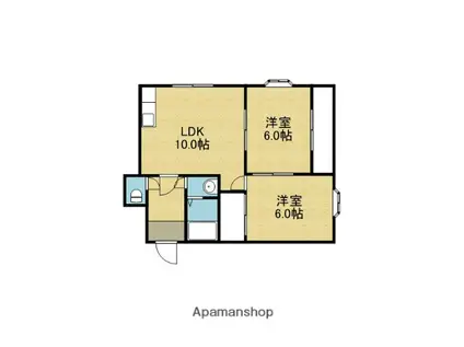 エンパイヤシティ(2DK/6階)の間取り写真