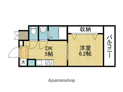 新深江池田マンション(1DK/3階)の間取り写真