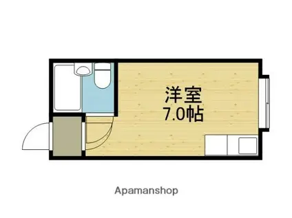 大宝森之宮ロイヤルハイツ(ワンルーム/5階)の間取り写真