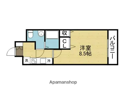 エスリード森ノ宮駅前(1K/5階)の間取り写真