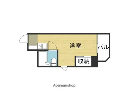 ライオンズマンション日本橋(ワンルーム/4階)の間取り写真