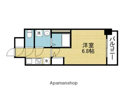サムティ大阪GRAND イースト(1K/7階)の間取り写真