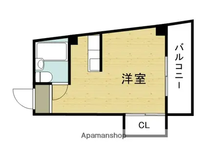 ラビエート花村(ワンルーム/3階)の間取り写真