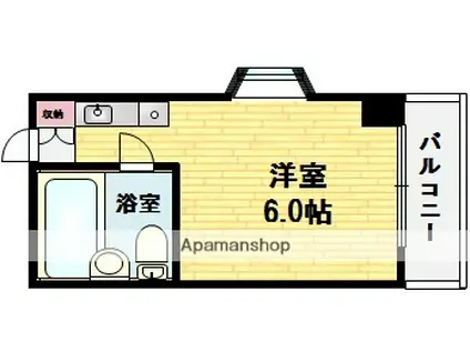エムロード中川(ワンルーム/9階)の間取り写真