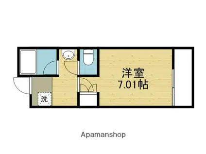 アビタシオン桃谷(1K/3階)の間取り写真