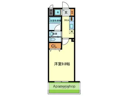 サイプレス小阪駅前(1K/4階)の間取り写真