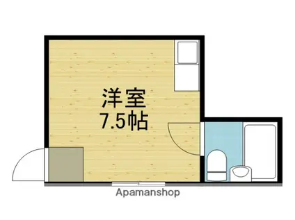 島之内ロイヤルハイツ(ワンルーム/2階)の間取り写真
