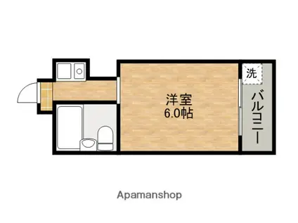 コスナーマンション(ワンルーム/6階)の間取り写真